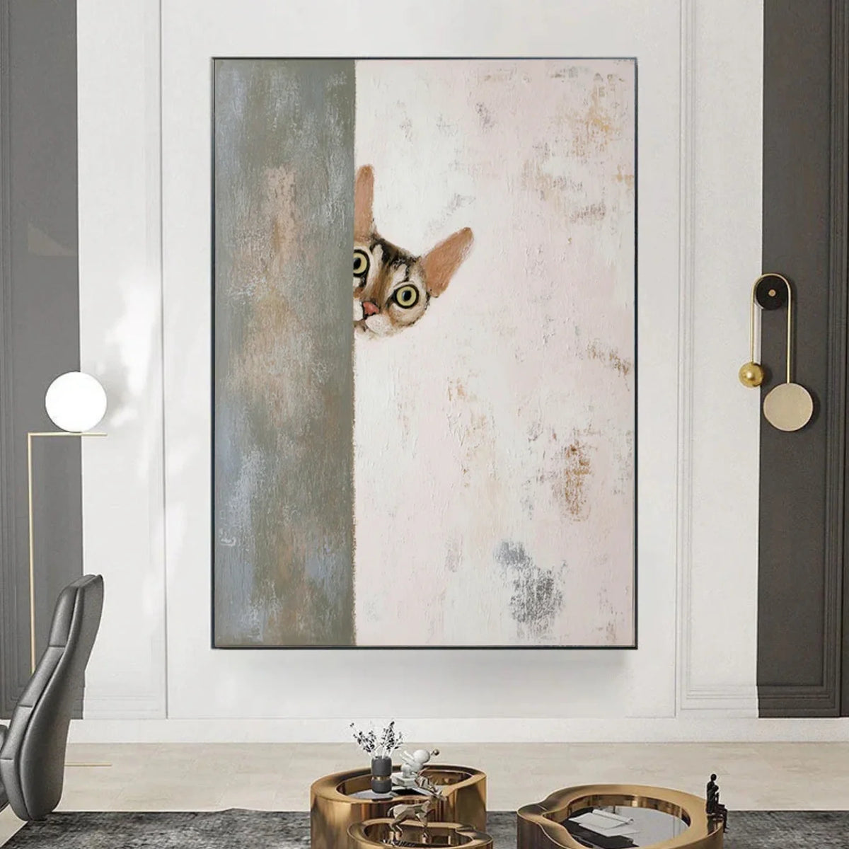 Abstract Animal Canvas Art #AP203