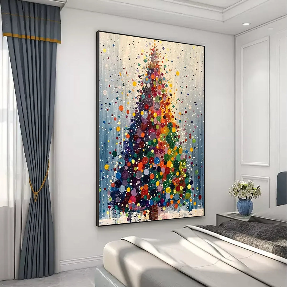 Flower & Tree Abstract Canvas Art #FT 300