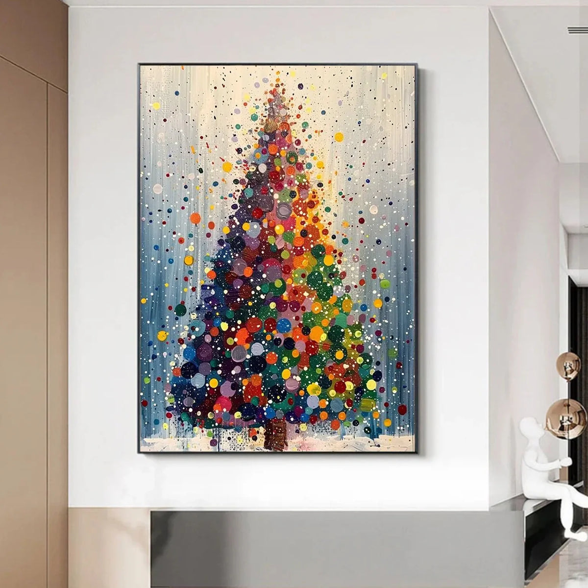 Flower & Tree Abstract Canvas Art #FT 300