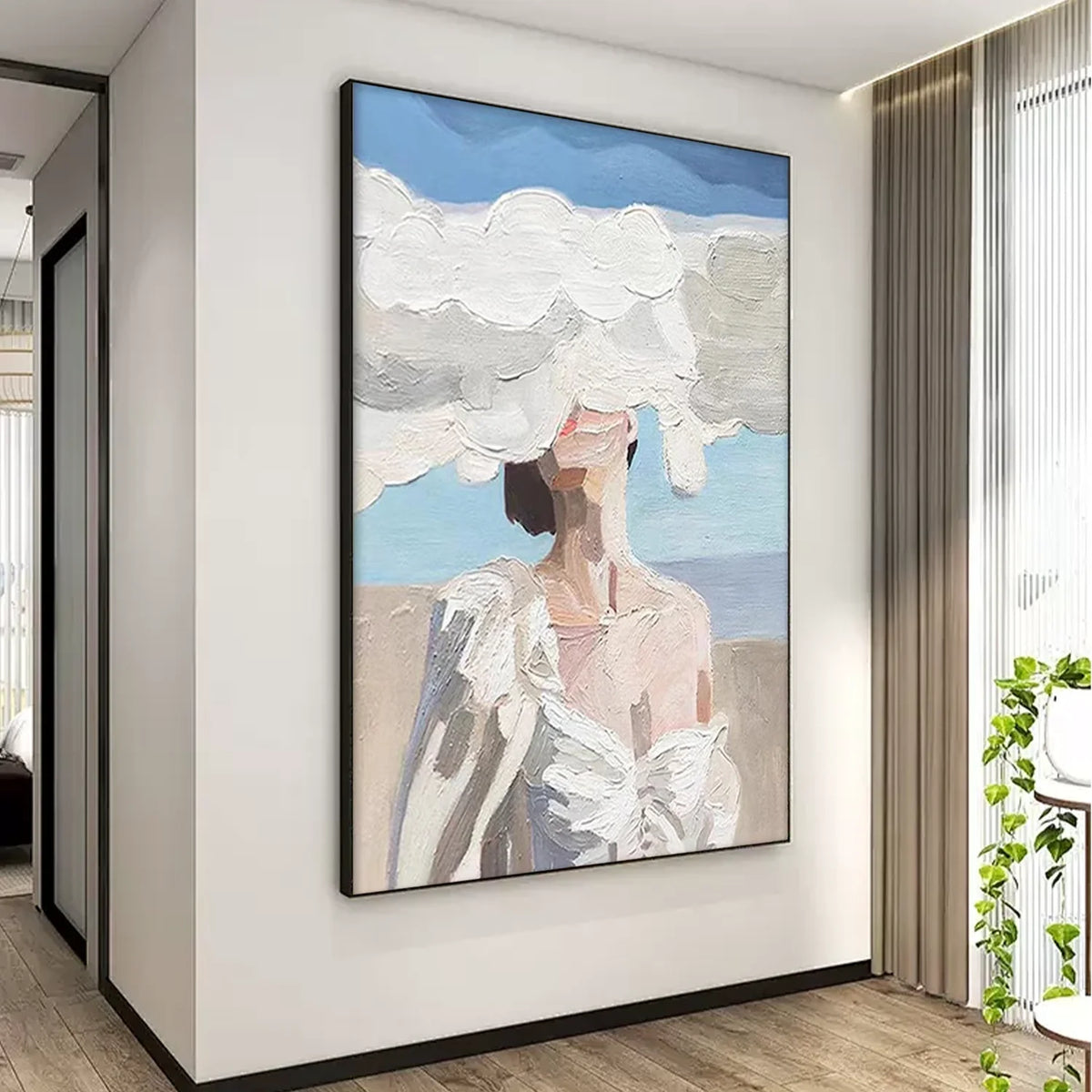 Abstract Portrait Texture Wall Art # PT040