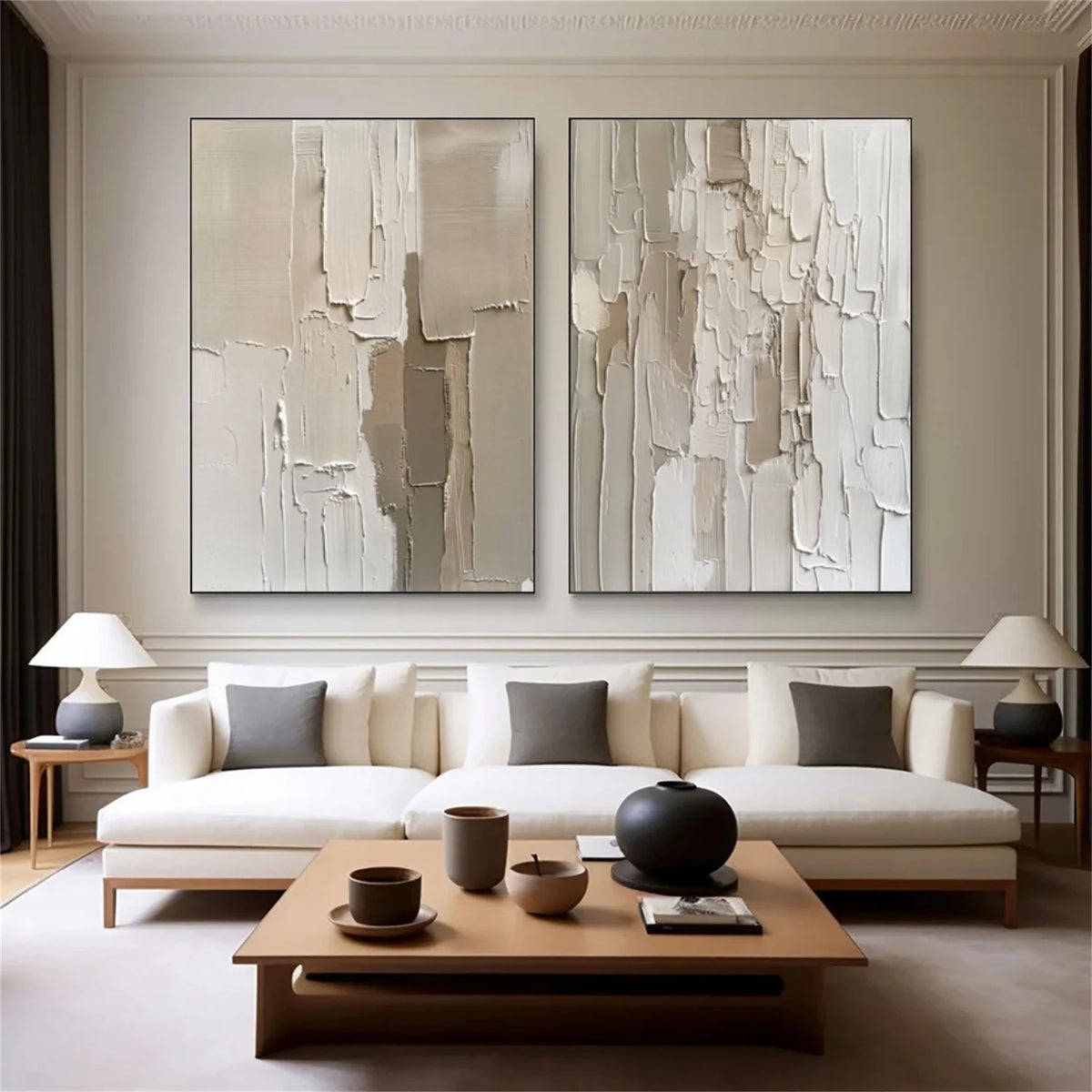 Abstract Texture Set of 2 Wall Art #AB549