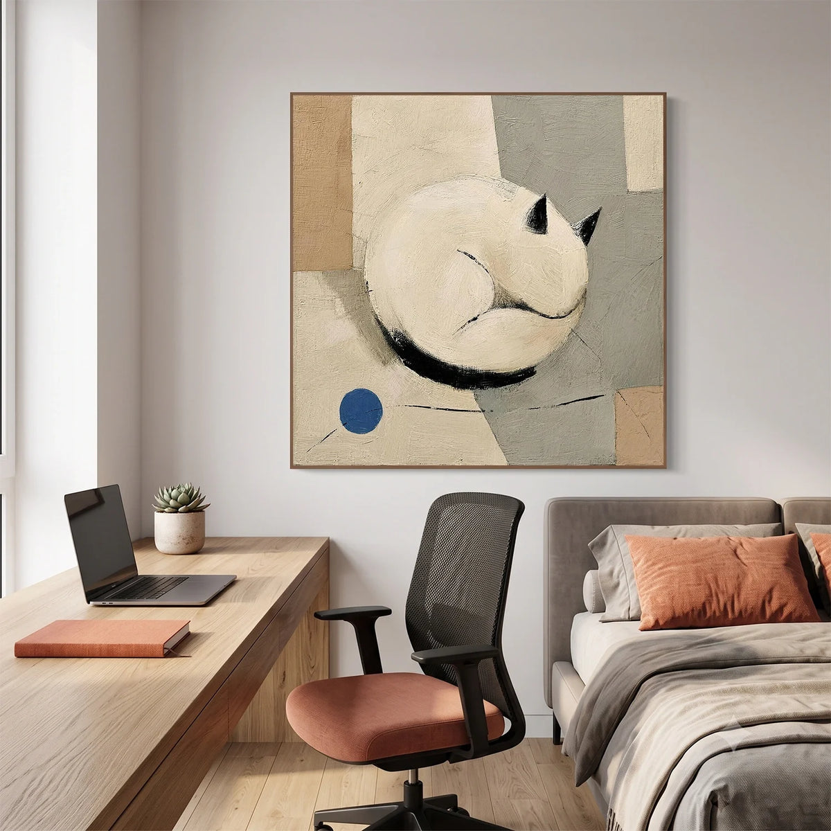 Abstract Animal Canvas Art #AP243