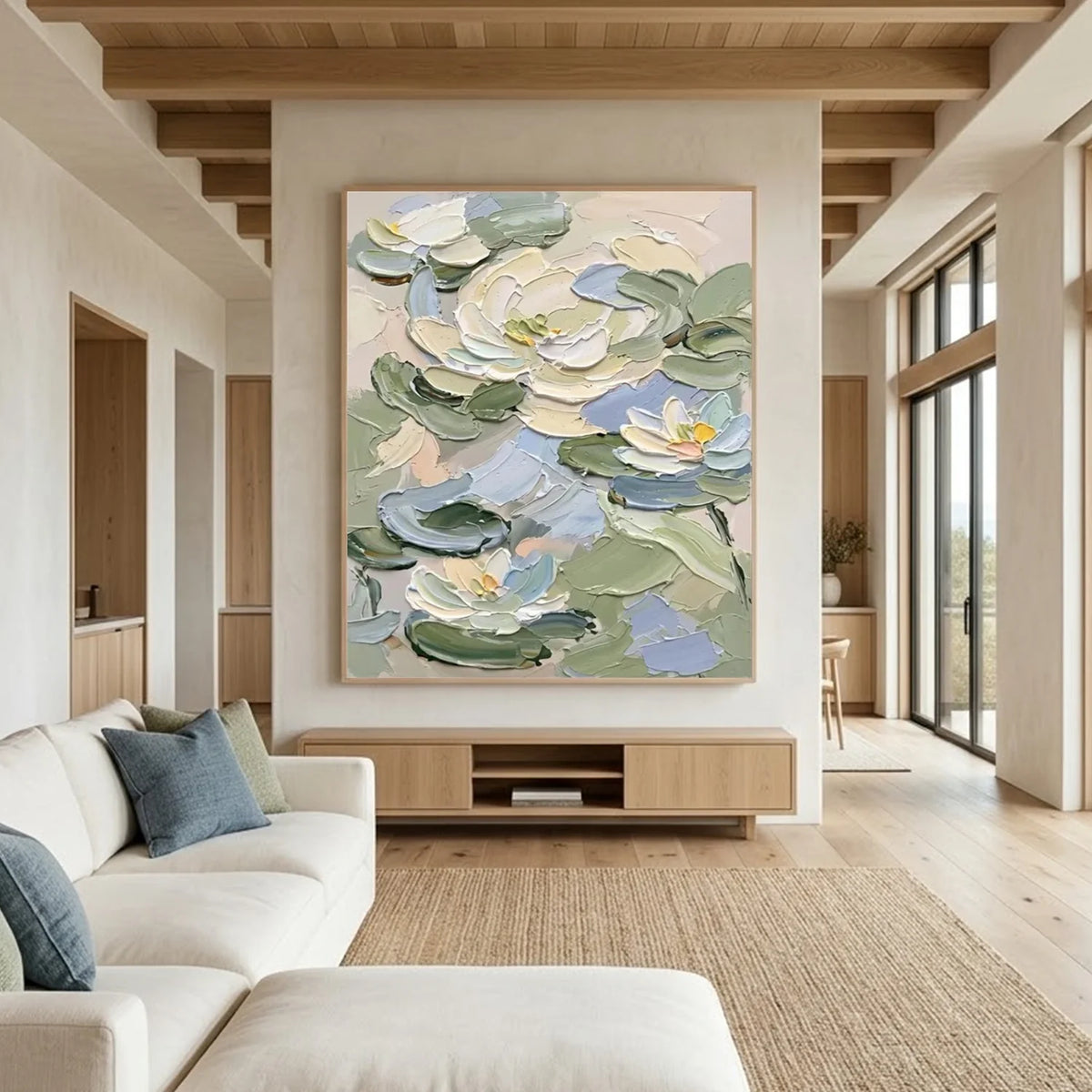 Flower & Tree Abstract Texture Canvas # FT 387