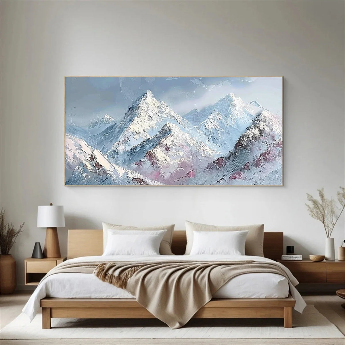Minimalist Mountain Textured Canvas Art #MM345