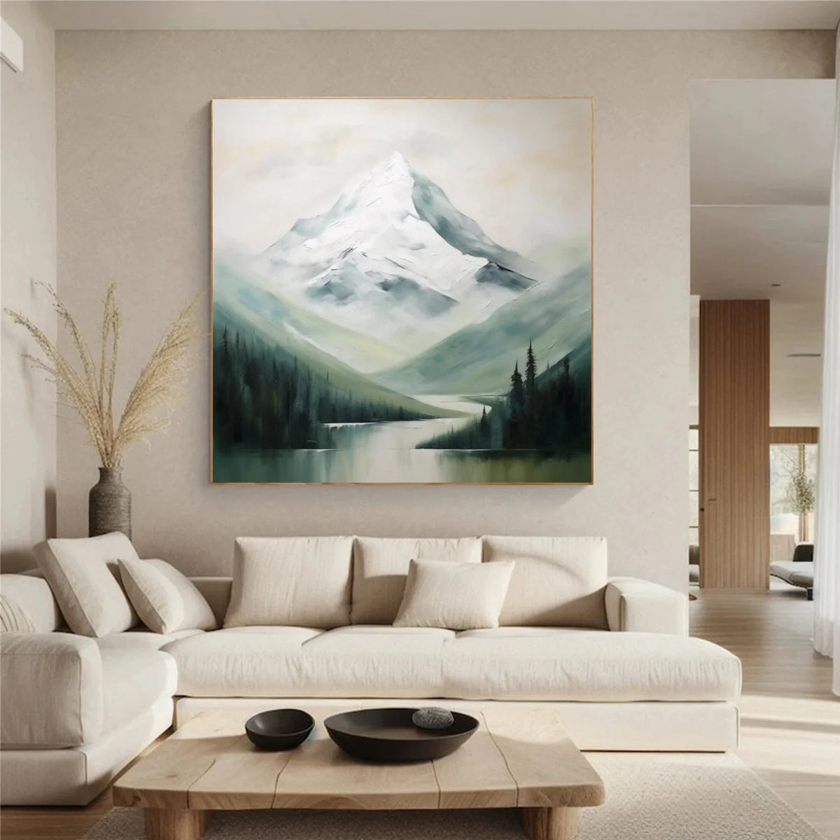 Abstract Mountain Canvas Art #MM326