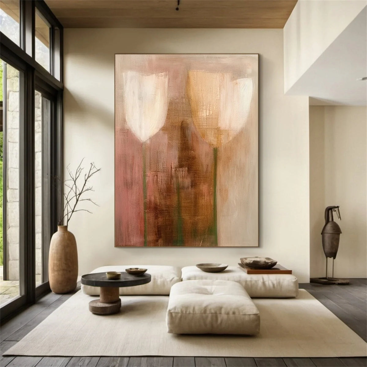 Flower & Tree Abstract Canvas # FT 373