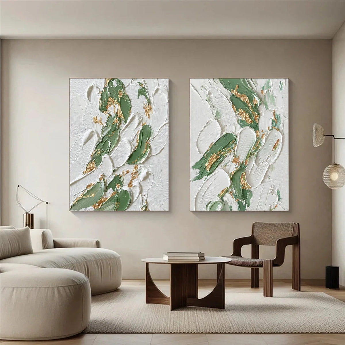Abstract Texture Wall Art Set of 2 # AB669