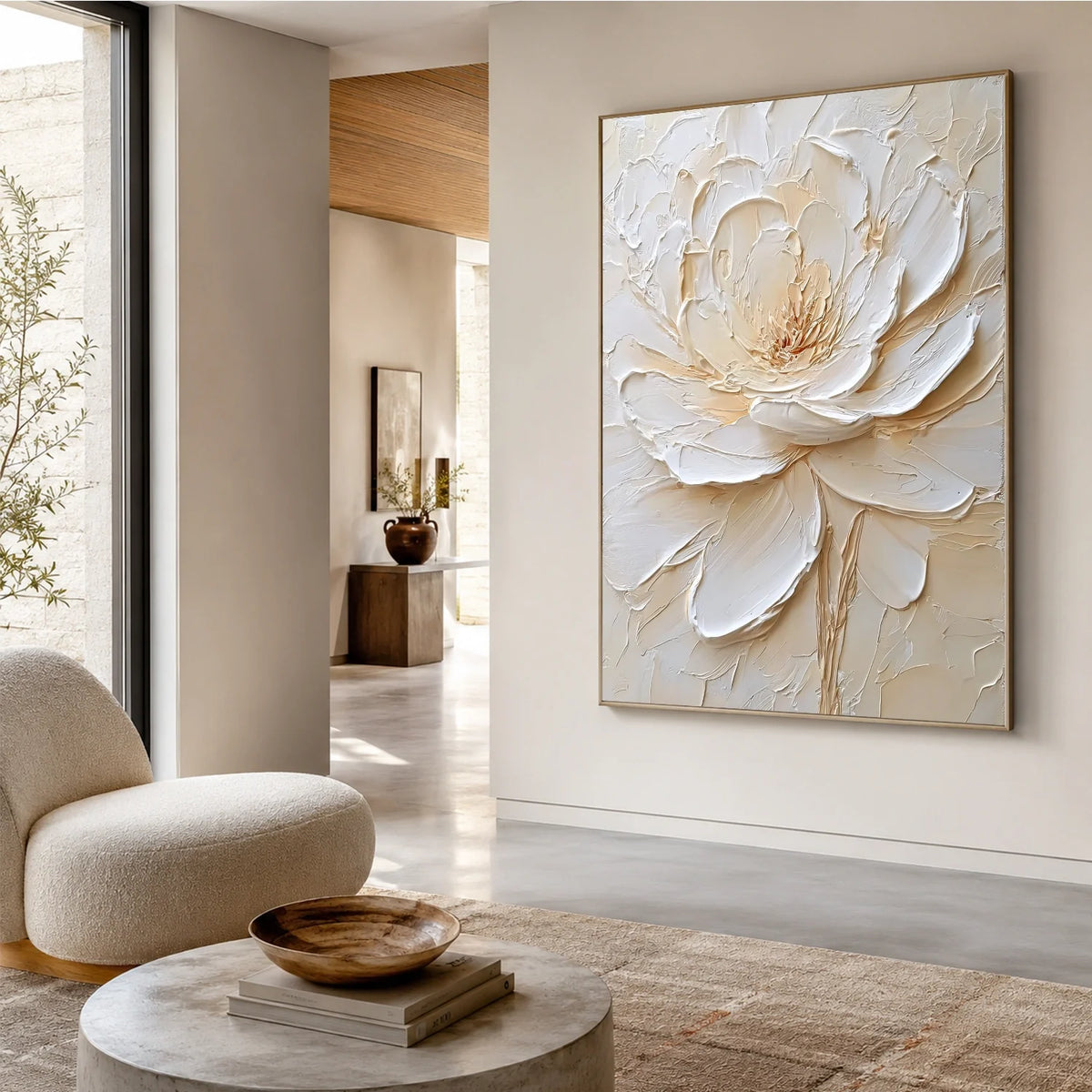 Flower & Tree Abstract Texture Canvas # FT 396