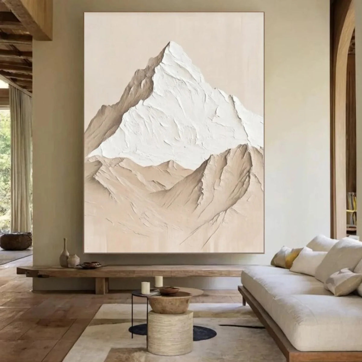 Minimalist Mountain Texture Canvas # MM395