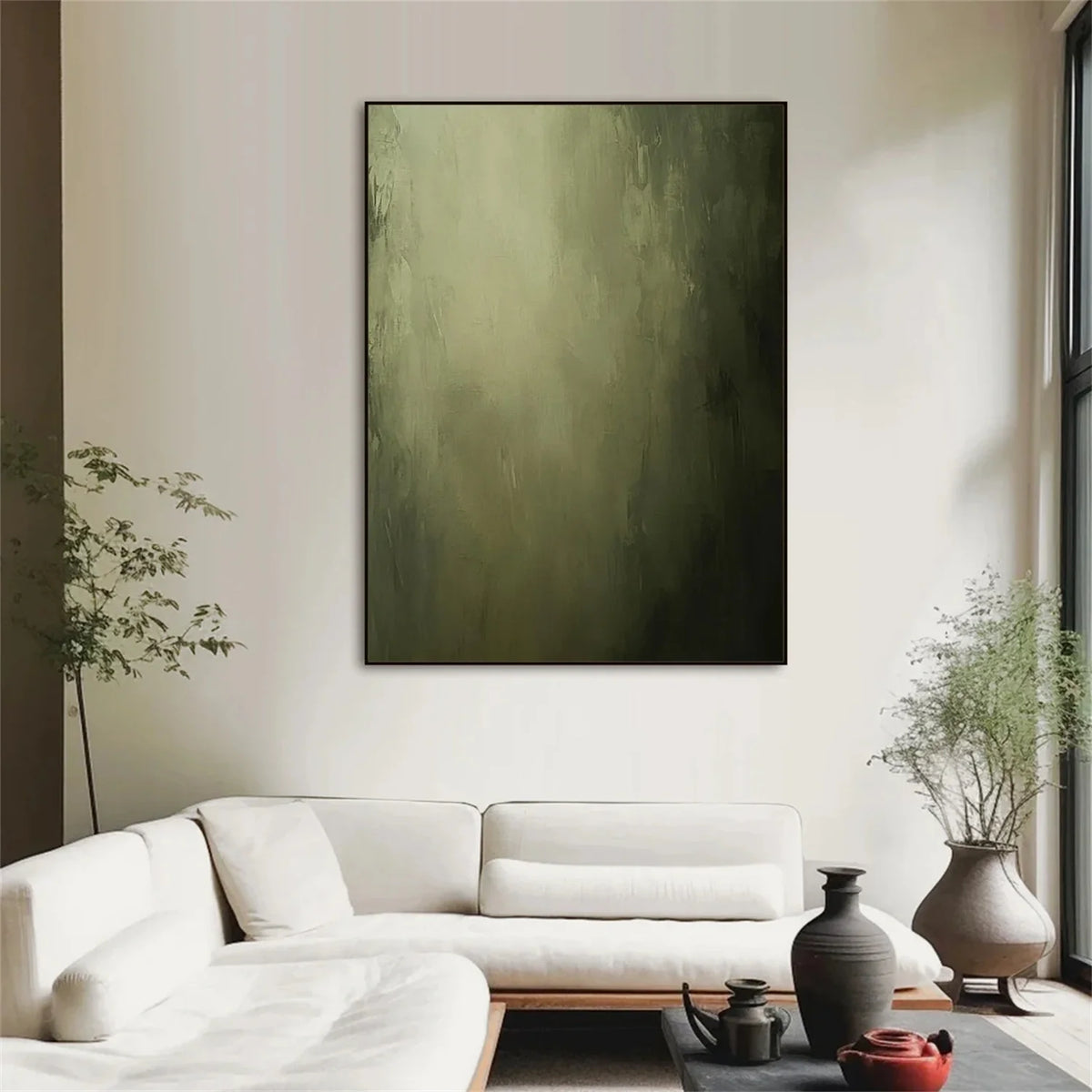 Blue & Green Abstract Wall Art #BG139