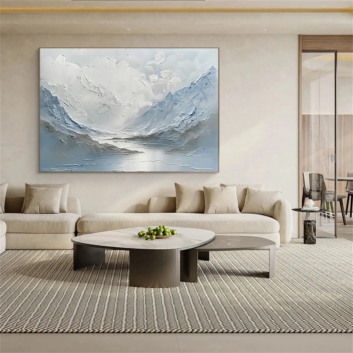 Minimalist Mountain Texture Canvas # MM420