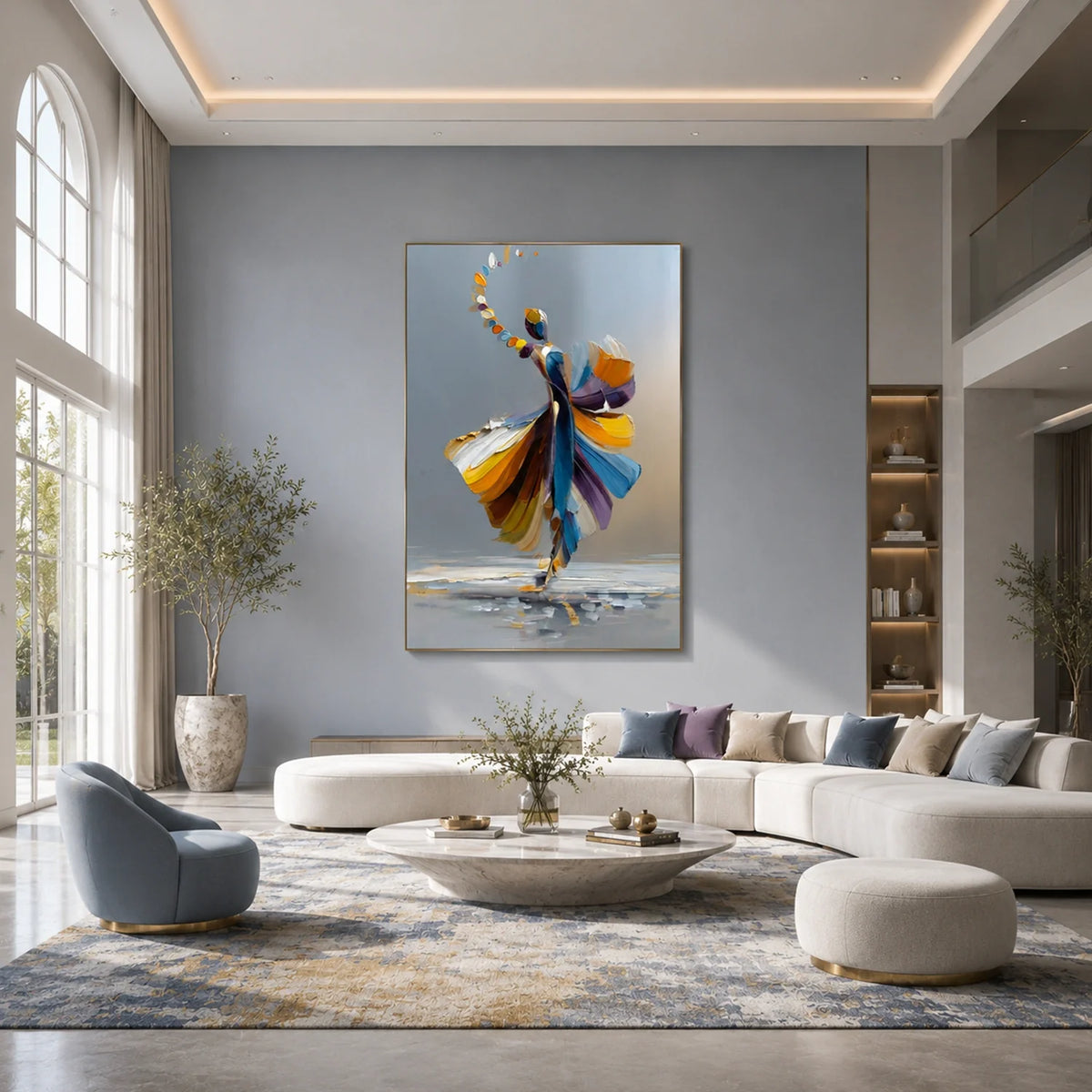 Abstract Portrait Texture Wall Art #PT 080