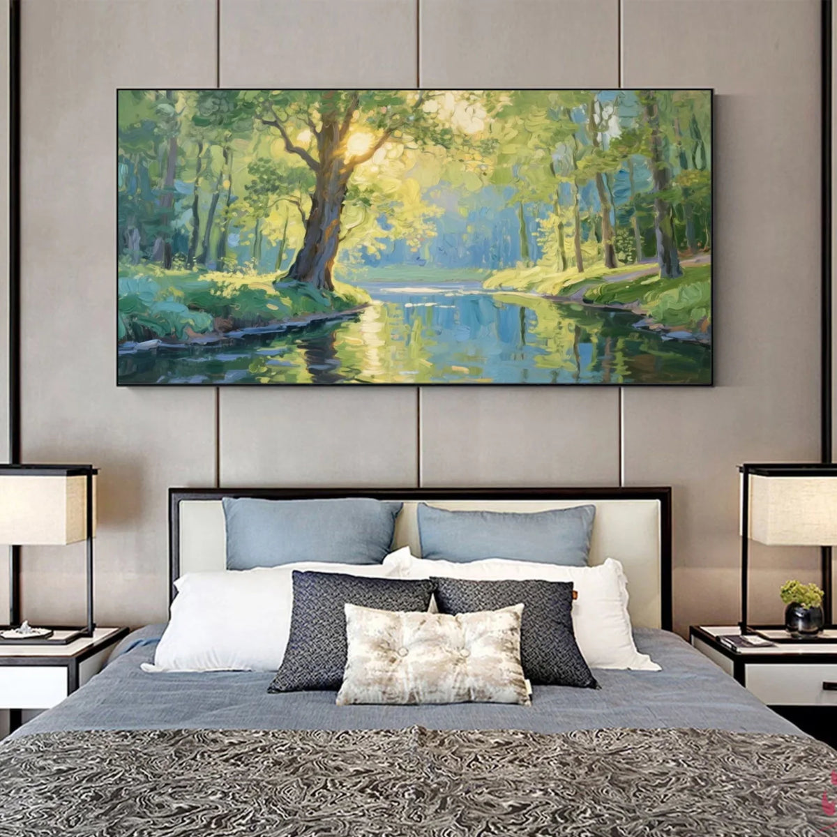 Flower & Tree Abstract Canvas Art #FT 269