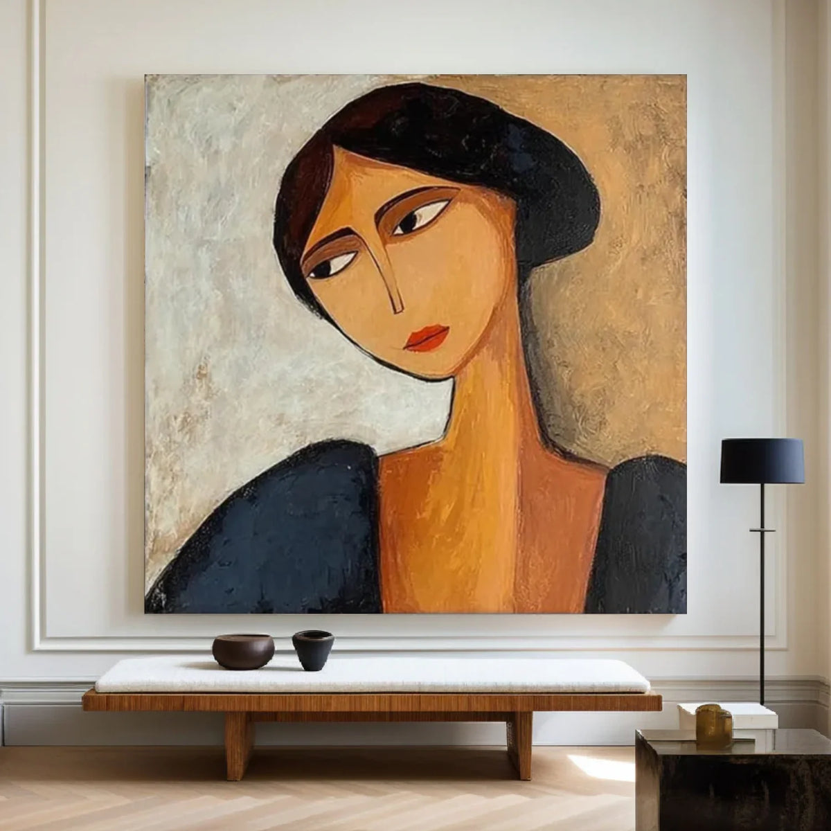 Colorful Abstract Portrait Wall Art #PT027