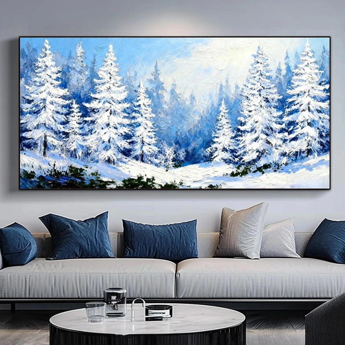 Flower & Tree Abstract Texture Canvas Art #FT 286