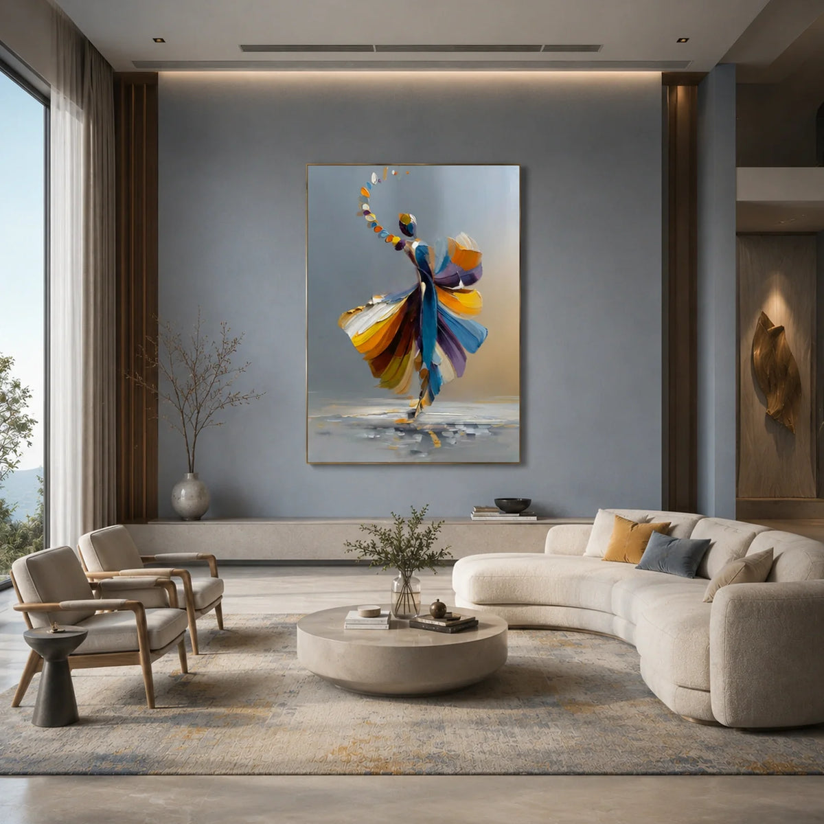 Abstract Portrait Texture Wall Art #PT 080