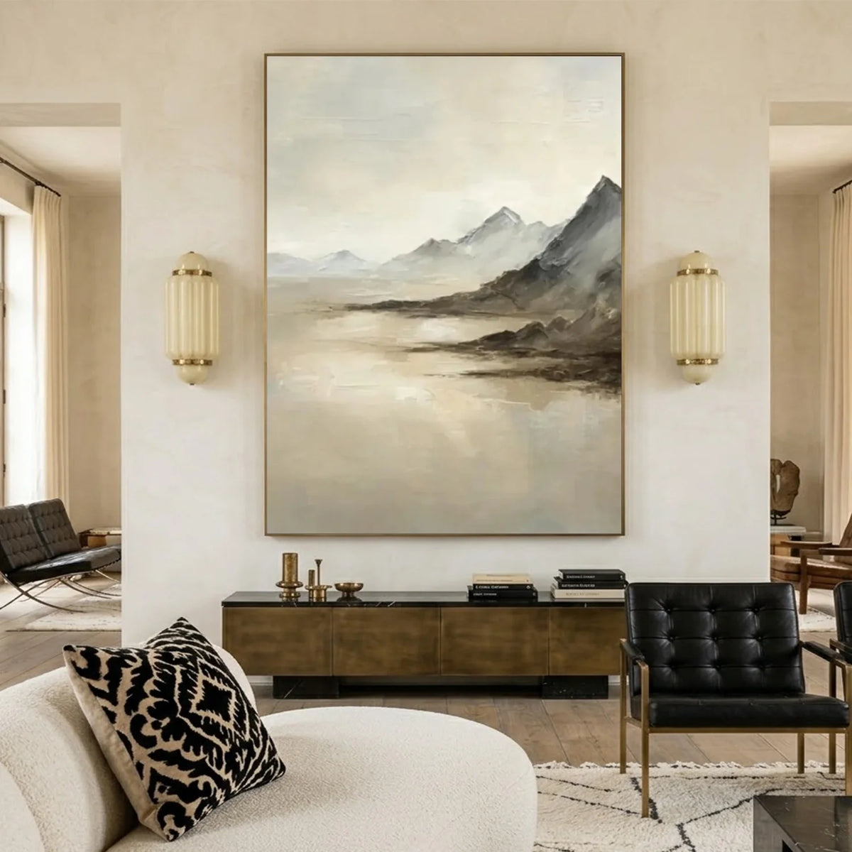 Minimalist Mountain Texture Canvas # MM440