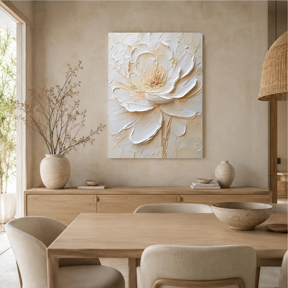 Flower & Tree Abstract Texture Canvas # FT 396