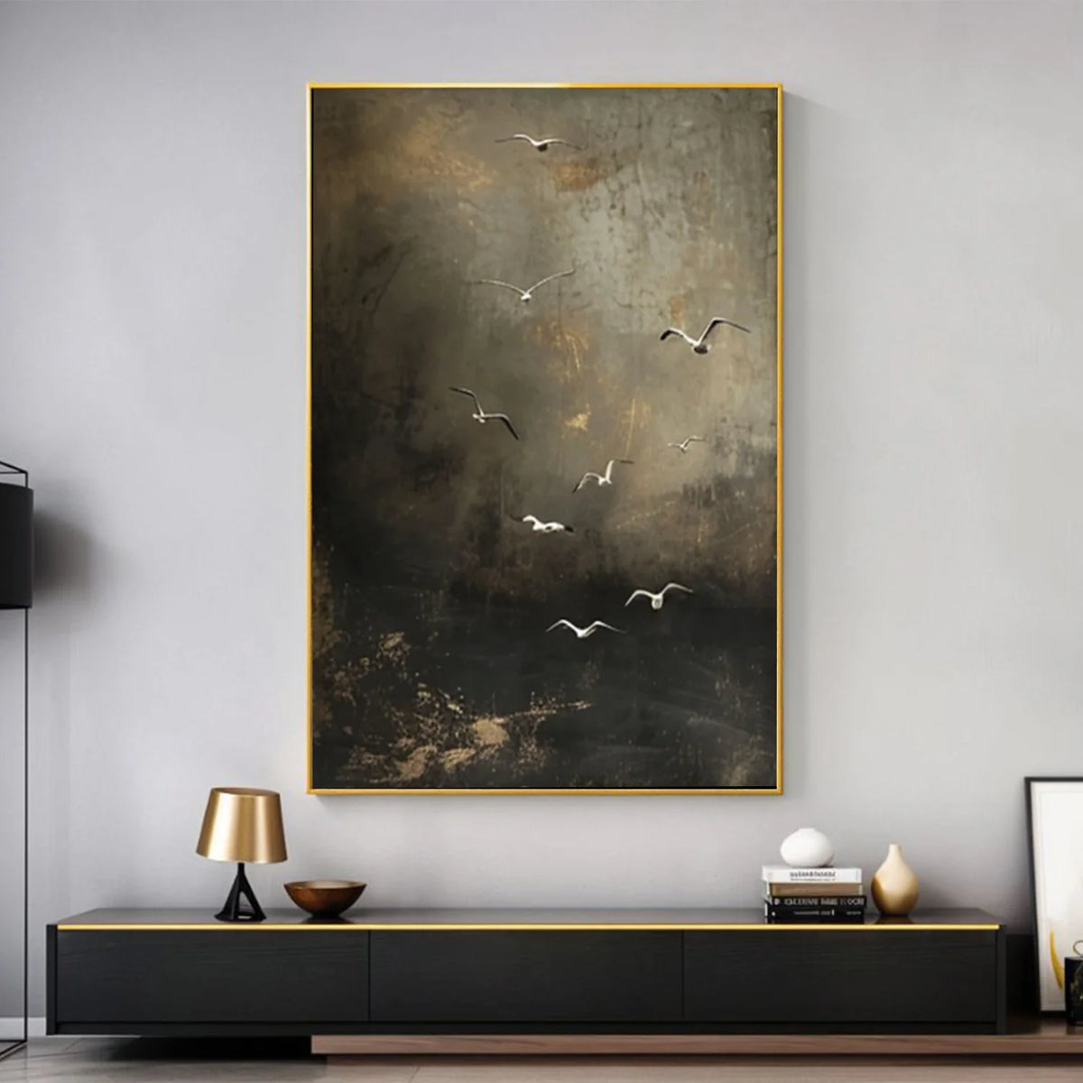 Abstract Animal Canvas Art #AP210