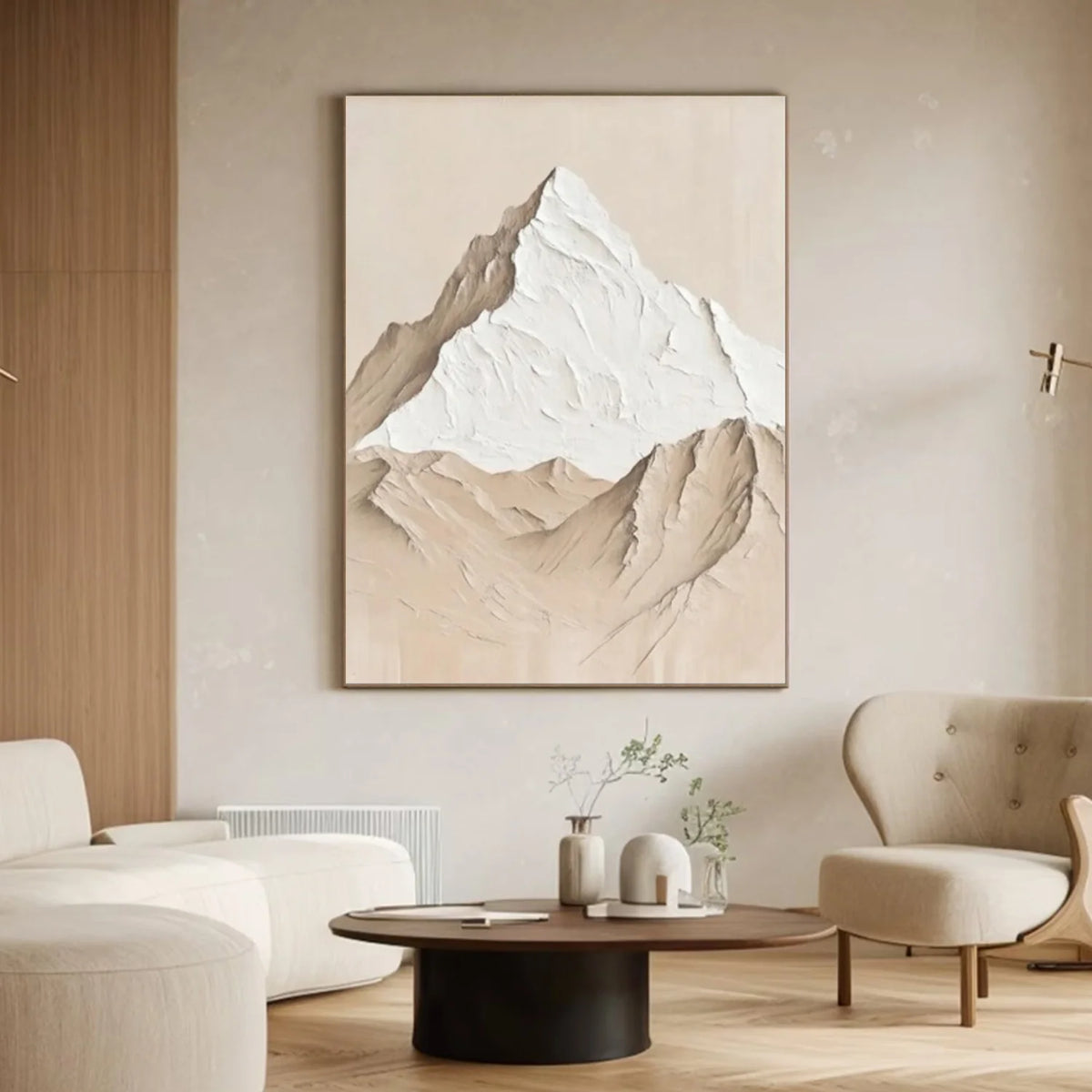 Minimalist Mountain Texture Canvas # MM395