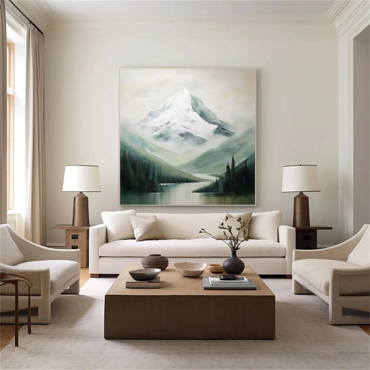 Abstract Mountain Canvas Art #MM326