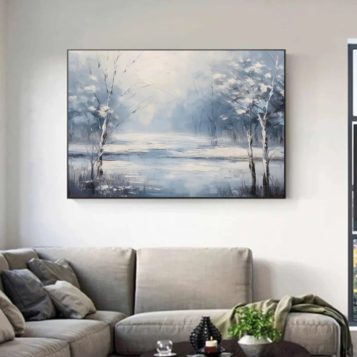 Flower & Tree Abstract Texture Canvas Art #FT 261