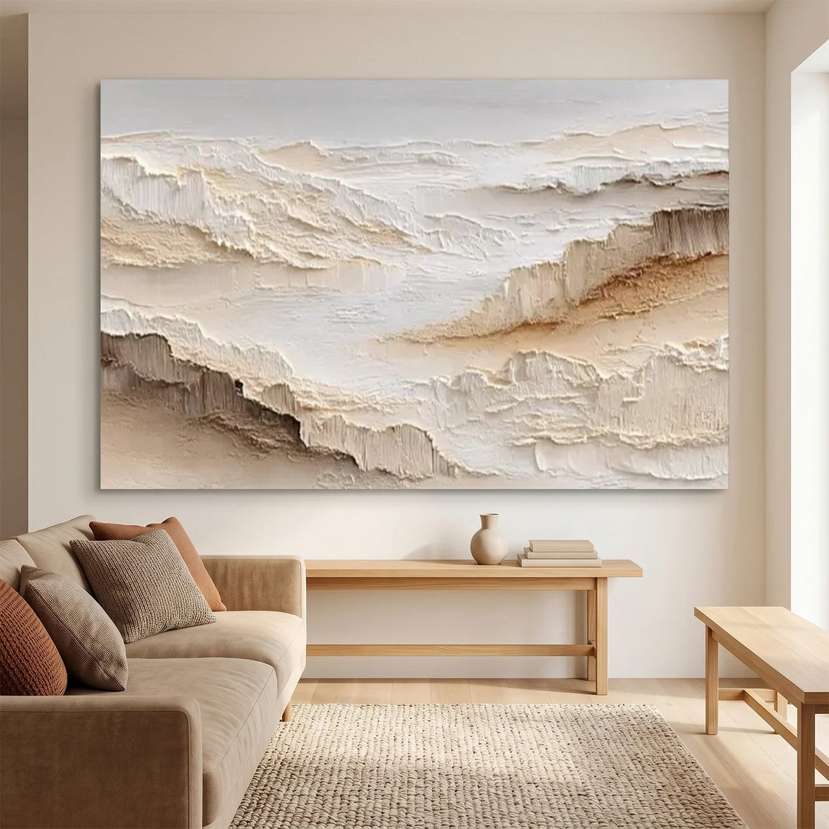 Minimalist Mountain Texture Canvas # MM441