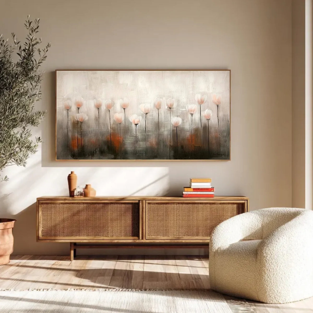 Flower & Tree Abstract Canvas # FT 374