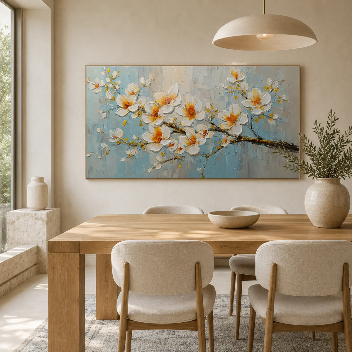 Flower & Tree Abstract Texture Canvas # FT 391