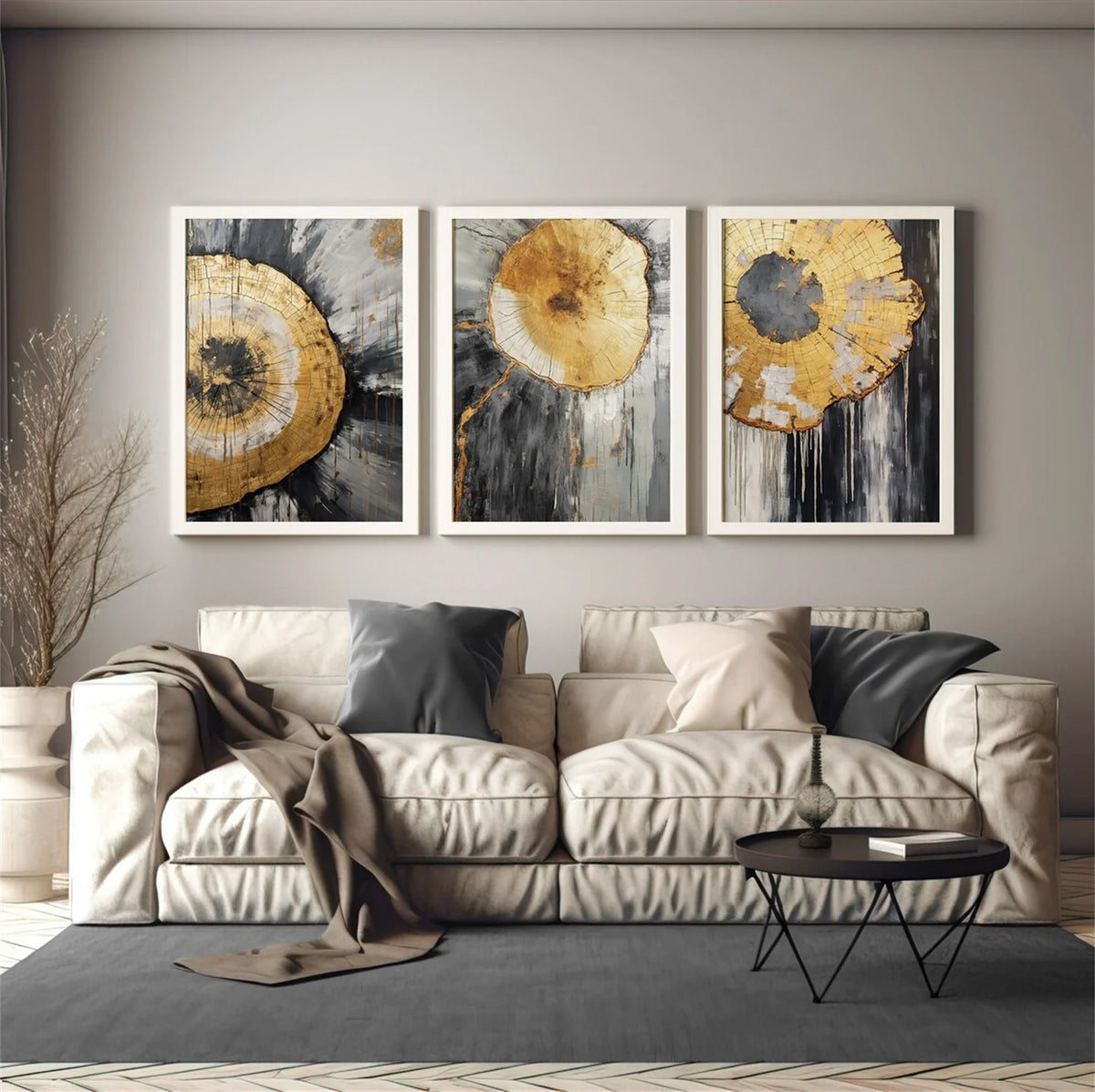 Abstract Painting Set of 3 #AB207