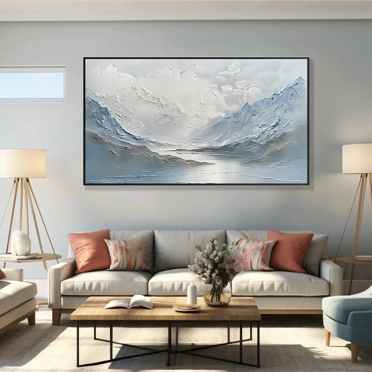 Minimalist Mountain Texture Canvas # MM420