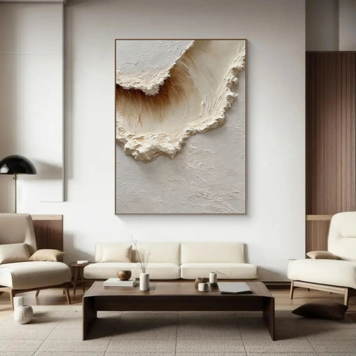 Ocean And Sky Abstract Texture Canvas Art #OS365