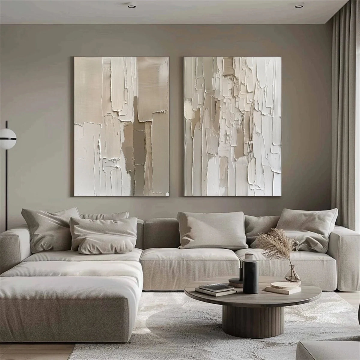 Abstract Texture Set of 2 Wall Art #AB549