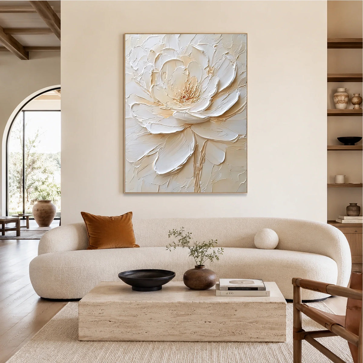Flower & Tree Abstract Texture Canvas # FT 396