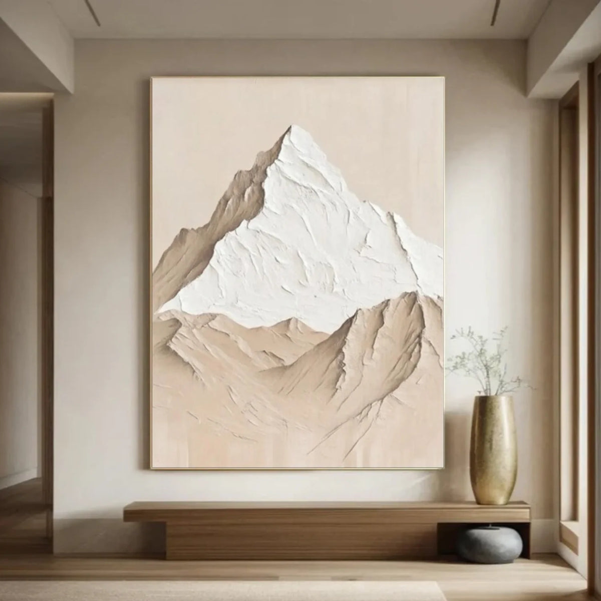 Minimalist Mountain Texture Canvas # MM395