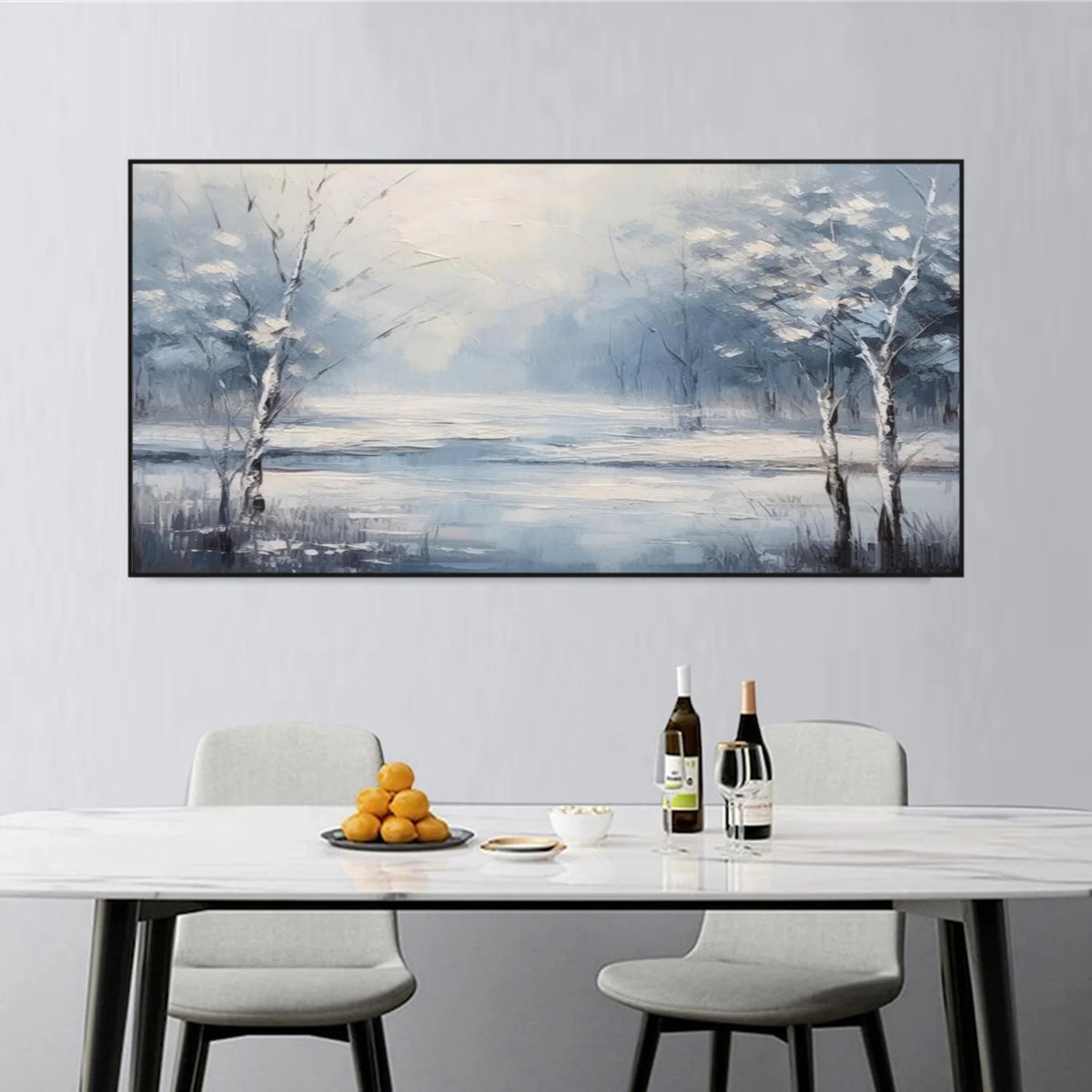 Flower & Tree Abstract Texture Canvas Art #FT 261