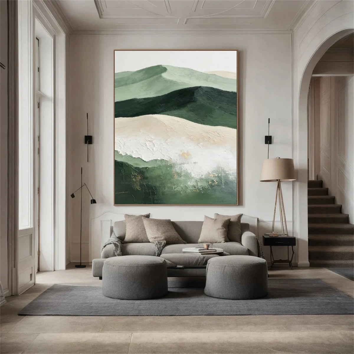 Minimalist Mountain Texture Canvas # MM368