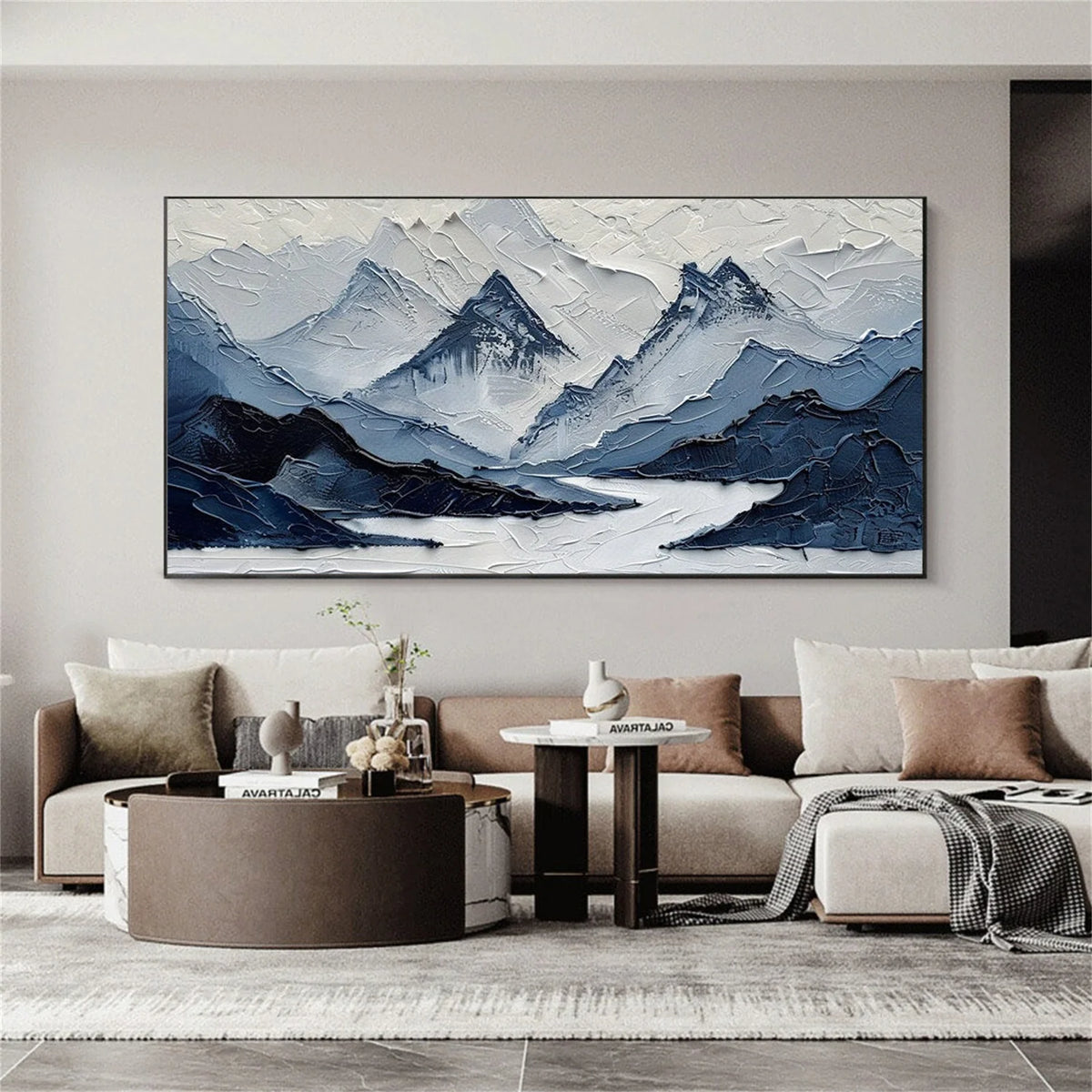 Minimalist Mountain Texture Canvas # MM421