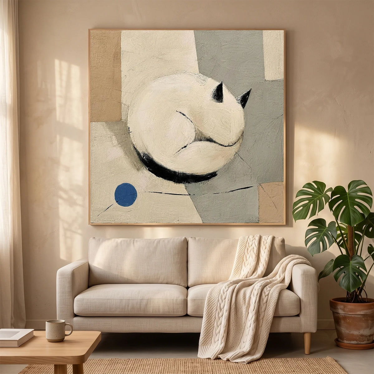 Abstract Animal Canvas Art #AP243
