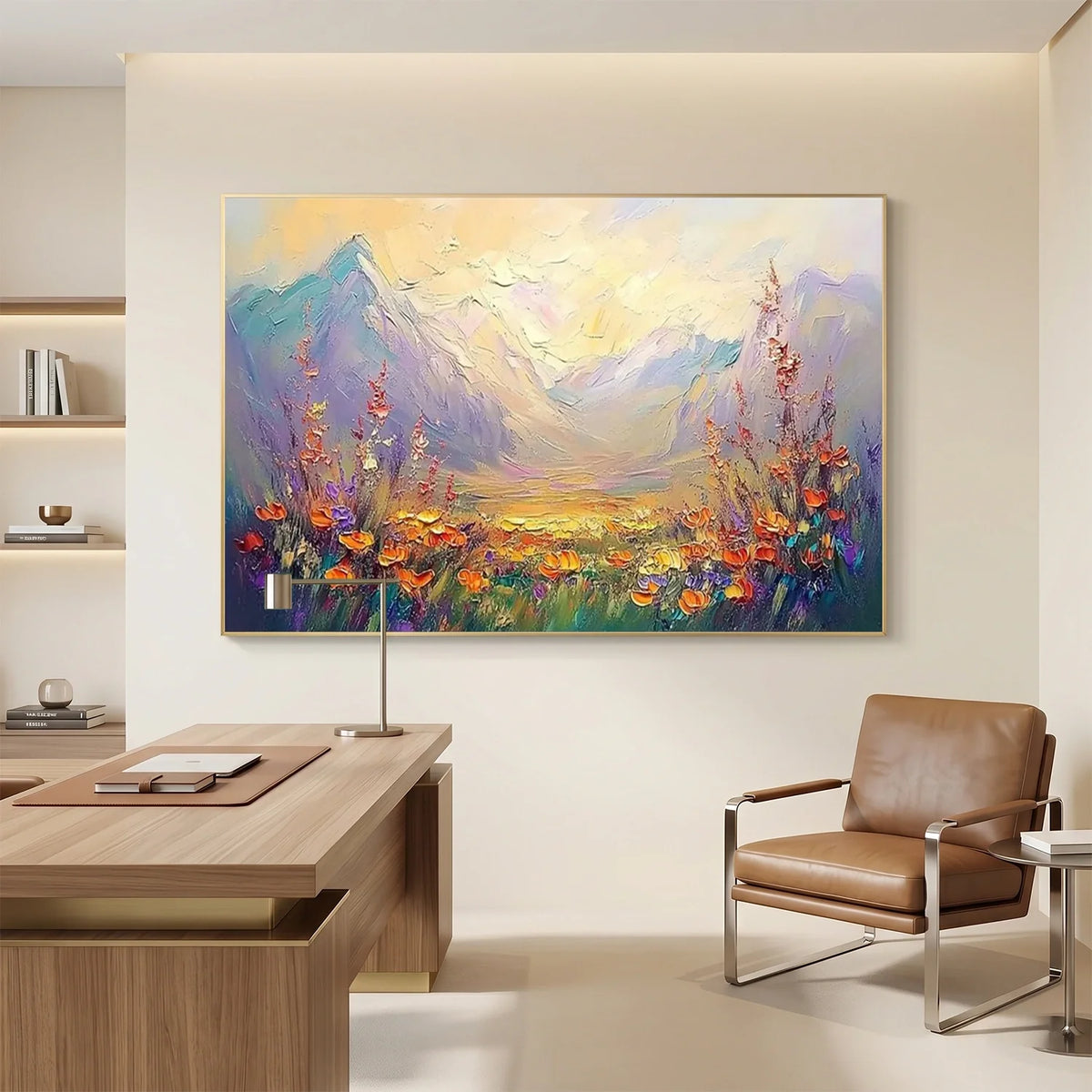 Colorful Flower & Tree Abstract Texture Canvas # FT 382