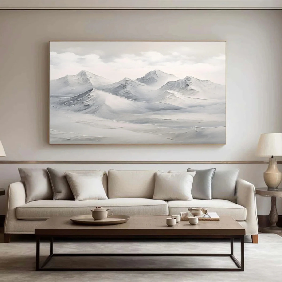 Abstract Mountain Canvas Art #MM327