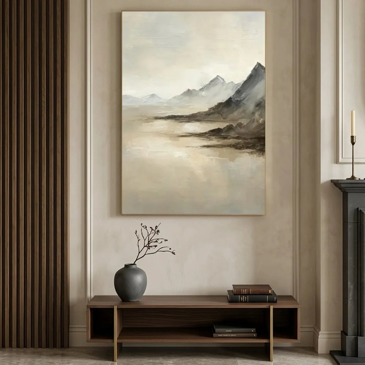 Minimalist Mountain Texture Canvas # MM440