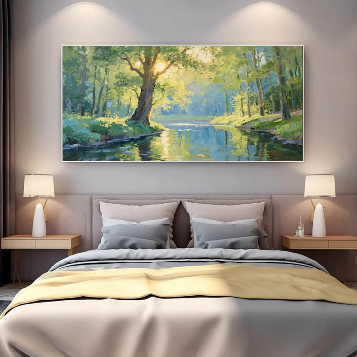 Flower & Tree Abstract Canvas Art #FT 269