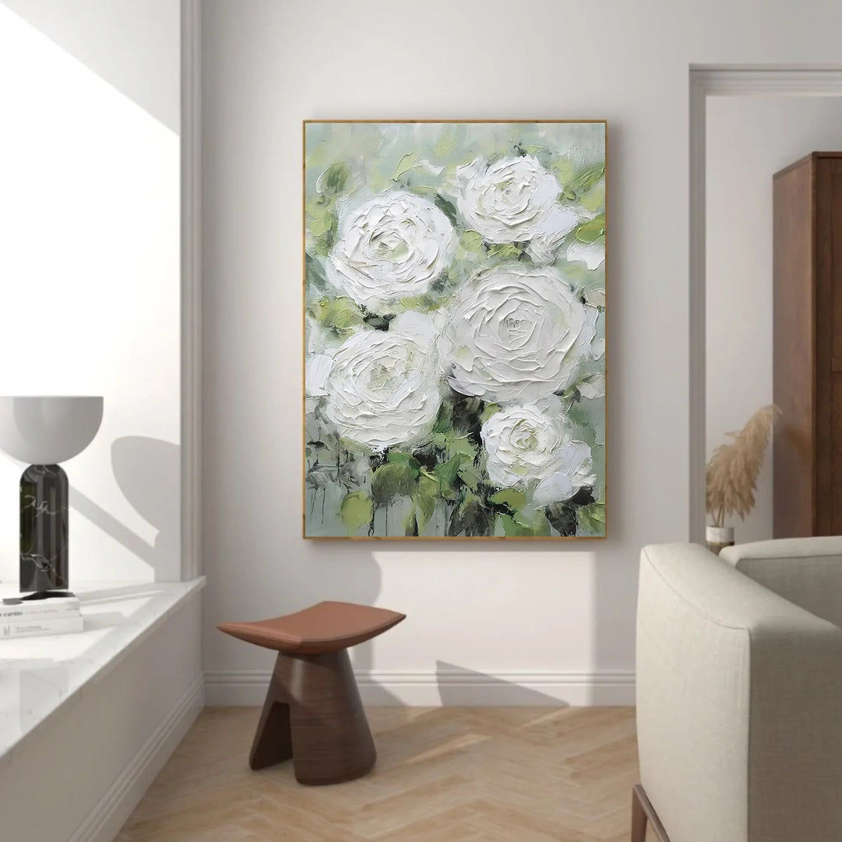 Flower & Tree Abstract Texture Canvas Art #FT 318