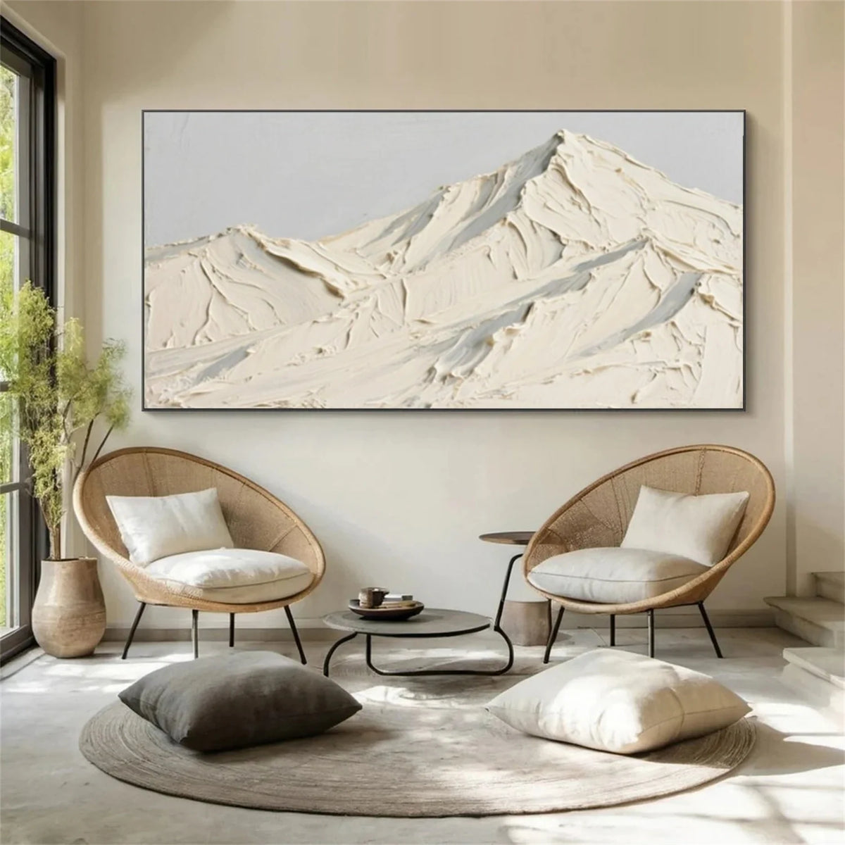 Minimalist Mountain Texture Canvas # MM375