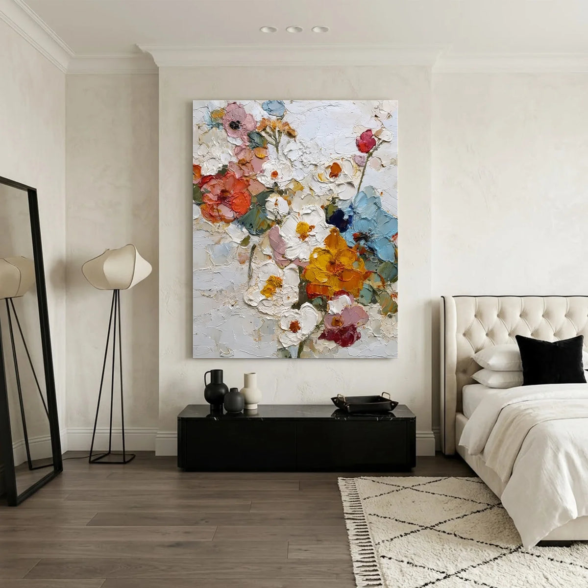 Flower & Tree Abstract Texture Canvas # FT 383