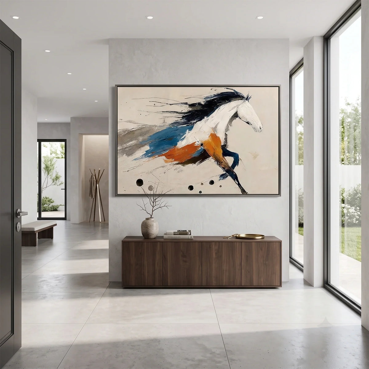Abstract Animal Canvas Art #AP238