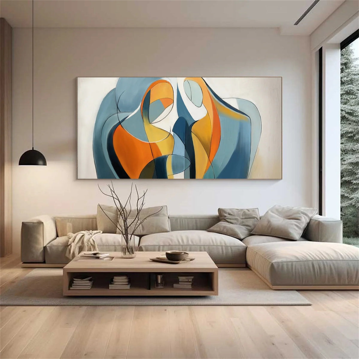 Contemporary Abstract Minimalist Wall Art #CW038