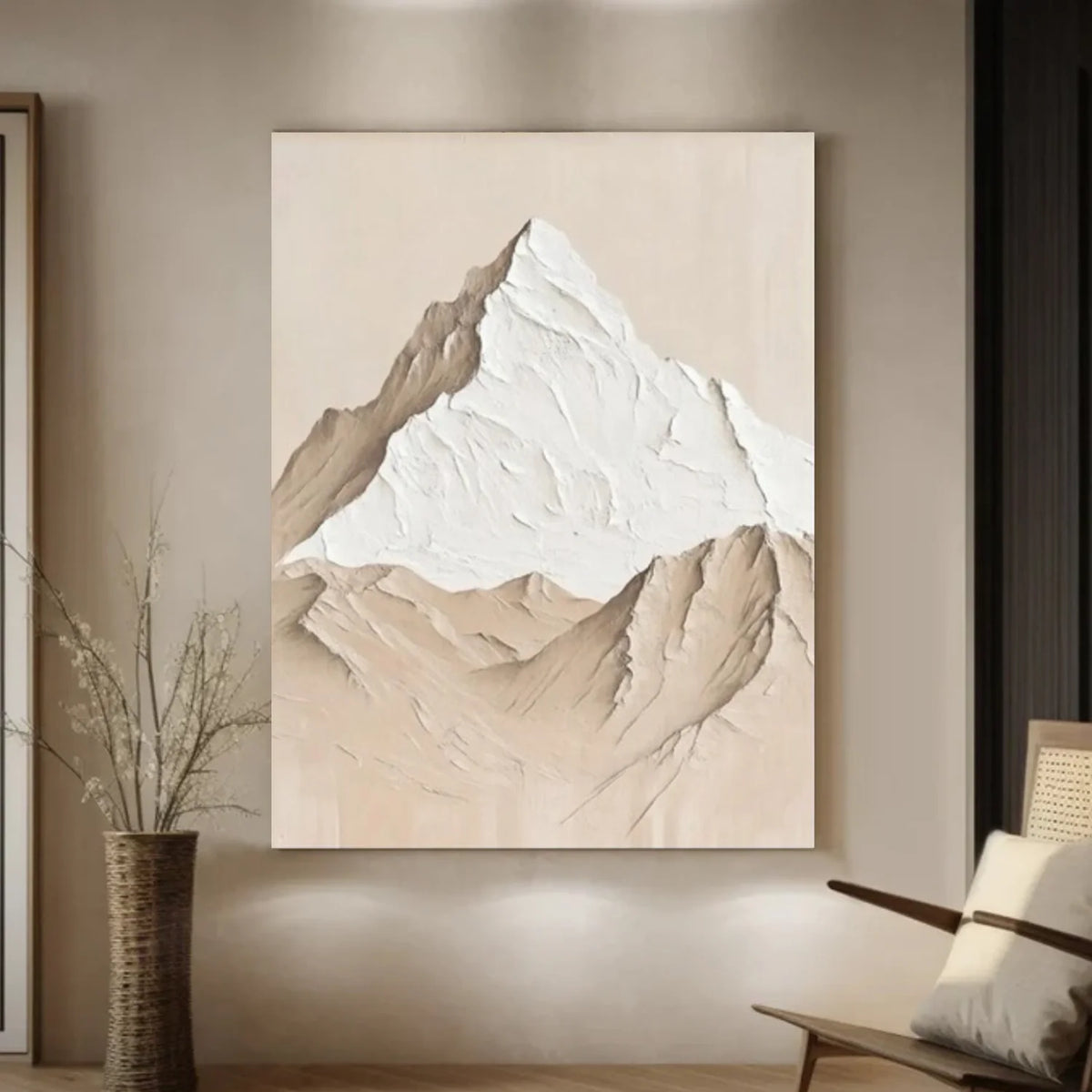 Minimalist Mountain Texture Canvas # MM395