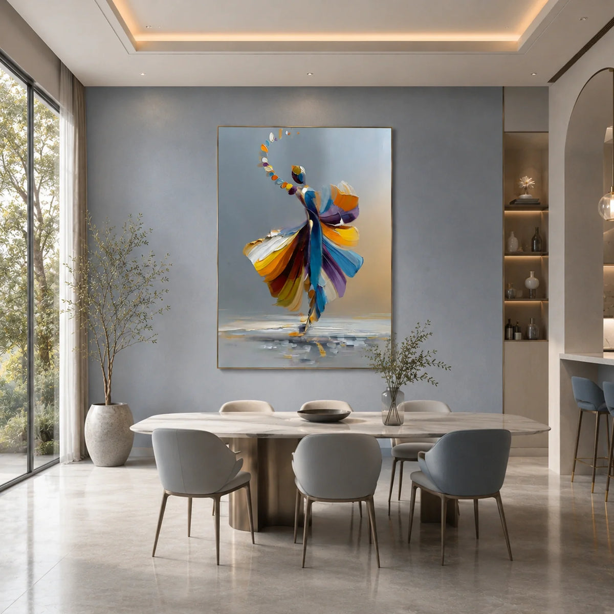 Abstract Portrait Texture Wall Art #PT 080